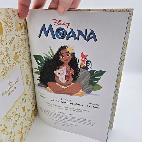 Disney Little Golden Books Lot Hard Cover Moana Encanto Princess Mulan Read - Picture 6 of 16